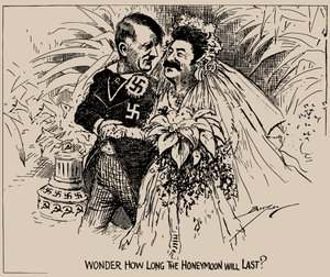 Quanto tempo durará a lua-de-mel no The Washington Star, 1939? de Clifford K. Berryman