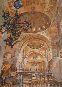 Missa do dia de Natal, St Marks, 2019 (aguarela)