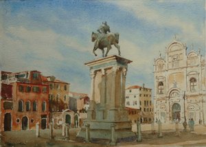 Colleone, Manhã de inverno, 2020 (aguarela)