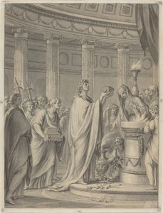 Um sacrifício antigo de Clément Pierre Marillier