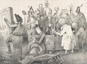 Júri de Pintura Famosa. Salão de 1841, 20 de março de 1841. de Clément Pruche
