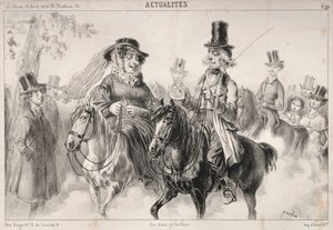 Notícias: Diga Madame Miroton, parece que somos nós que damos o tom ..., 1841.