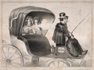 Notícias: As desvantagens dos carros públicos: o cocheiro de ..., 1839.
