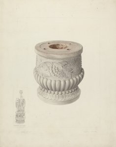 Urna de Pedra Esculpida