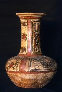 Jarra com gargalo alto, fase Early Cocle, 700-800 dC (cerâmica) de Cocle Culture