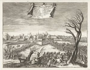 Ataque e captura de Coevorden em 30 de Dezembro de 1672
Conquista de Coevorden e Deßelfs Casteel (título sobre o objecto) de Coenraet Decker