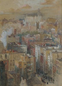 Vista da cidade de Nova York, c.1910