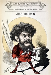 Desenho animado de Jean Richepin (1849-1926), escritor francês. de Coll Toc