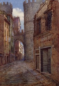 Porta Sovrano, com a casa de Cristóvão Colombo, Gênova