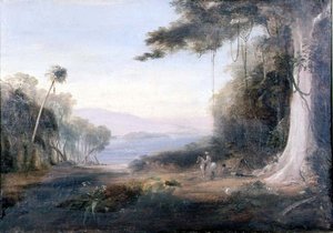 Uma Paisagem do Lago Illiwara de Conrad Martens