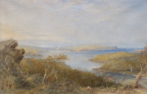 North Head a partir de Balmoral, Porto de Sydney de Conrad Martens