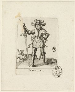 Marte, placa três de Der VII Planeten de Conrad Meyer