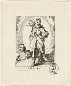 Sol, placa quatro de Der VII Planeten de Conrad Meyer