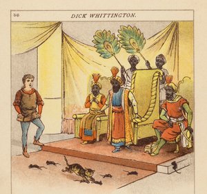 Dick Whittington (litografia a cores) de Constance Haslewood