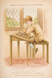 A multiplicação é Vexation, de Rimas e contos de Old Mother Goose, publicado por Frederick Warne und Co., c.1890s (chromolitho) de Constance Haslewood