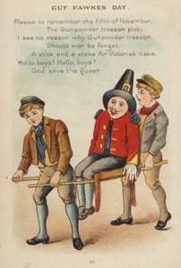 Rima de berçário: Dia de Guy Fawkes (chromolitho) de Constance Haslewood