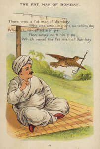 Rima de berçário: O Gordo de Bombaim (chromolitho) de Constance Haslewood