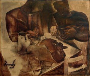 Constant Permeke, "Pão preto" / Óleo sobre tela, 1923 de Constant Permeke