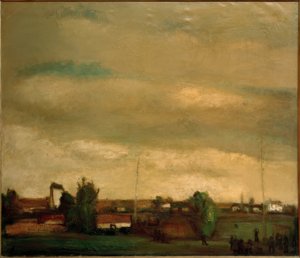 Aldeia e tiro com arco de Constant Permeke