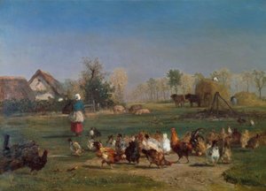 O alimento da galinha de Constant Troyon