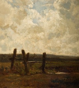 Paisagem com um primeiro plano de Meadowland, 1830-1865. de Constant Troyon