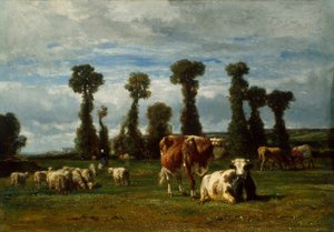 Pasto na Normandia de Constant Troyon