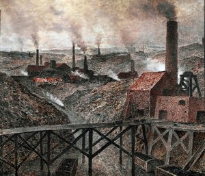 No País Negro (óleo sobre tela de Constantin Emile Meunier