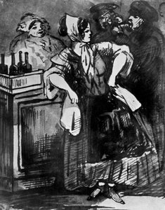 Le Comptoir, século XIX, 1930. de Constantin Guys