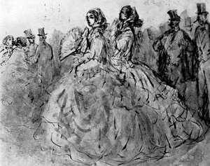 Passeio, século XIX, 1930. de Constantin Guys