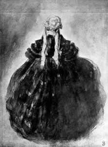 Estudo de uma senhora, século XIX, 1930. de Constantin Guys