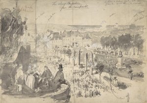 A Visita de Napoleão III a Boulogne-sur-Mer, século XIX. de Constantin Guys