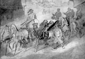 Funcionários turcos, 1930 de Constantin Guys