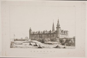 Kronborg visto do lado noroeste de Constantin Hansen