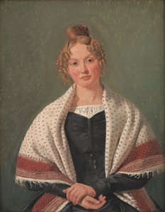 Retrato de Hanne Wanscher, née Wegener de Constantin Hansen