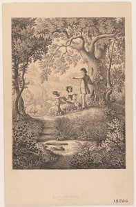 Uma aula de desenho, 1865 (recto de 375816) de Constantine Hertzberg