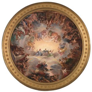 Estudo para a apoteose de Washington na Rotunda do edifício do Capitólio dos Estados Unidos