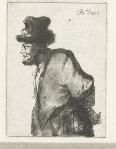 Camponês com as mãos atrás das costas de Constantino Cumano (possibly)