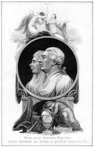 Rei George III e rainha Charlotte, século XIX