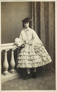Retrato da princesa Dagmar da Dinamarca 1847-1928, 1860. de Copenhagen Photo studio E. Lange
