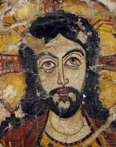 Cabeça de Cristo sustentada por dois anjos, século 6-7 (detalhe de 922031)