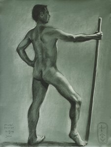 Estudo de uma figura masculina clássica de Corné Akkers