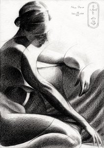 Forma feminina contemplativa de Corné Akkers