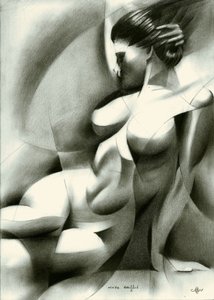Nu abstrato dramático