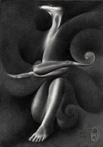 Figura surrealista elegante de Corné Akkers