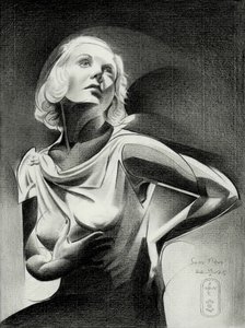 Mulher elegante na luz de Corné Akkers