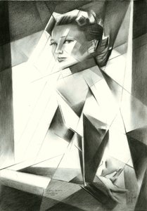 Retrato de uma Mulher com Facetas de Corné Akkers
