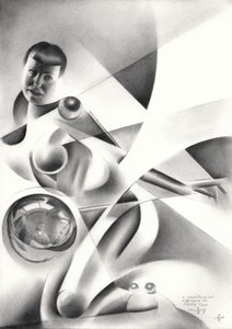 Reflexão Geométrica Feminina de Corné Akkers