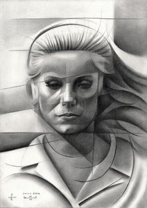 Retrato Geométrico de uma Mulher de Corné Akkers