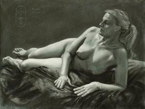 Figura nua pensativa de Corné Akkers