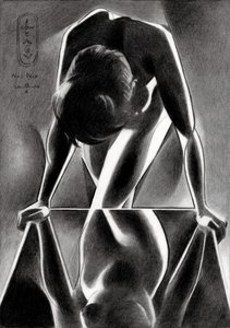 Forma feminina refletida